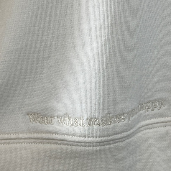 Terez Sugar Swizzle Rainbow Sweatshirt Off White Size L - Picture 5 of 9